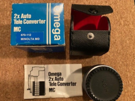 Omega 2x Tele Converter MC 670-112 Minolta MD Japan - $232.01 MXN