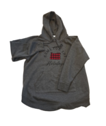 MAURICES-Dark Gray Men&#39;s XXL-2X-Hoodie Pullover-Home for the Holidays-Ch... - €15,14 EUR