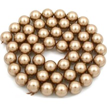 50 Bronze Swarovski Crystal Pearl Beads Jewelry 8mm - £9.41 GBP