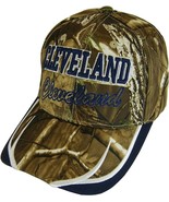 Cleveland City Name Block and Script Lettering Baseball Cap with Embroid... - £15.93 GBP