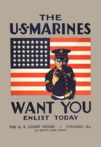The US Marines Want You - Art Print - £17.34 GBP+