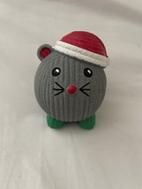 HuggleHounds Squeaky Ruff-Tex Santa Mouse Ball Dog Toy - e794 - $164.19 MXN