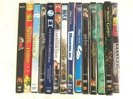 Family Movie Lot of 14 DVDs Shrek Max ET DBZ Xmas Story Up Mons Inc Lem ... - $28.40