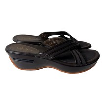 Cole Haan Vela Series Brown Wedge Slide-In Sandals Size 8AA - £35.83 GBP