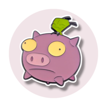 Invader Zim Enamel Pin: GIR on Pig - $19.90