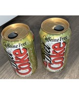 Coca-Cola Diet Coke “Caffeine Free” Gold Colored Soda Can Vintage 1997 S... - £4.51 GBP
