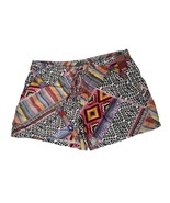 No Boundaries Shorts Rayon Tribal Geometric Mixed Print Elastic Waist Ju... - $8.90