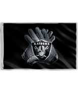 Las Vegas Raiders Football Team Memorable Flag 90x150cm 3x5ft Gloves bes... - €10,45 EUR