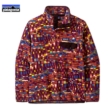 Patagonia Synchilla Snap T Fitz Roy *Patchwork* Plum, Pullover Fleece | L NEW - £87.77 GBP