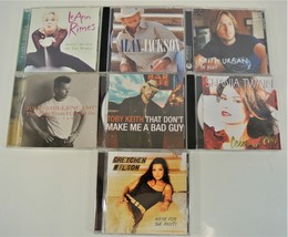 Country Music CD Lot of 7 Toby Keith Urban Shania Twain Wilson Jackson Rimes  - £15.44 GBP