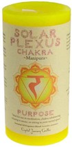 Solar Plexus Chakra pillar candle 3&quot; x 6&quot; - £55.55 GBP