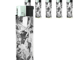 Vintage New Years Eve D2 Lighters Set of 5 Electronic Refillable Butane  - $15.79