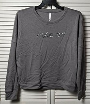 Fabletics Stacey Long Sleeve Grey Pullover &quot;cute af&quot; Size L Brand New with Tags - £15.74 GBP