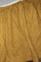 Bay Linens Dianne Morris King Golden Brown Bedskirt Wicker Rattan Print 18&quot; Drop - £15.61 GBP