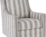 Signature Design by Ashley Kambria Striped Upholstered Swivel Accent Gli... - $1,070.99