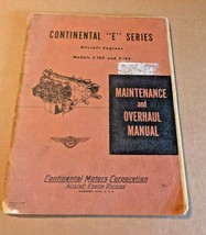 Continental &quot;E&quot; Series Aircraft Engines Models E165 and E 185 Manual - £31.06 GBP