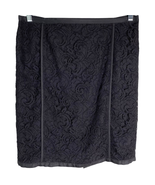 Banana Republic Skirt Pencil Black Lace 12 Lined Back Zipper New - £22.84 GBP