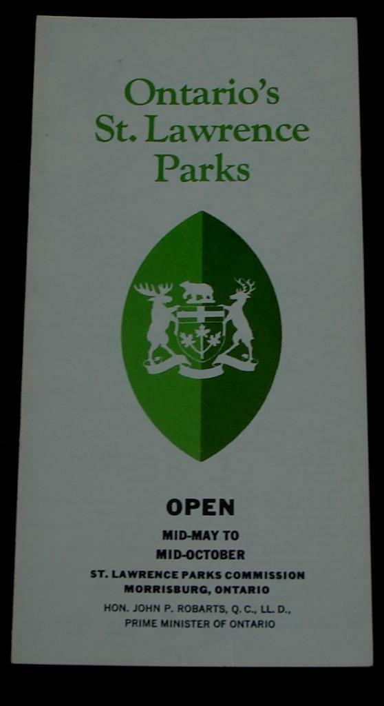 Ontario’s St. Lawrence Parks, Vintage Informational Tour Pamphlet - $2.96