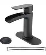 NEWATER Waterfall Solid Brass Bathroom Faucet Single Handle Pop-Up Drain... - $975.95 MXN