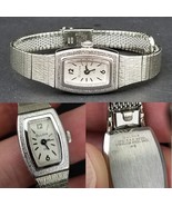 Vintage Bulova 23J watch Ladies 10K GOLD rgp white Wrist Baldwin 1/20 10... - $733.58 MXN