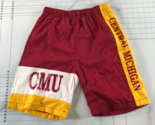 Vintage Central Michigan University Shorts Mens Small Red Yellow White S... - $34.64