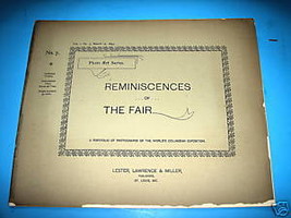 1893 Chicago World&#39;s Fair Reminiscences Photo Series 1,7 - £18.40 GBP