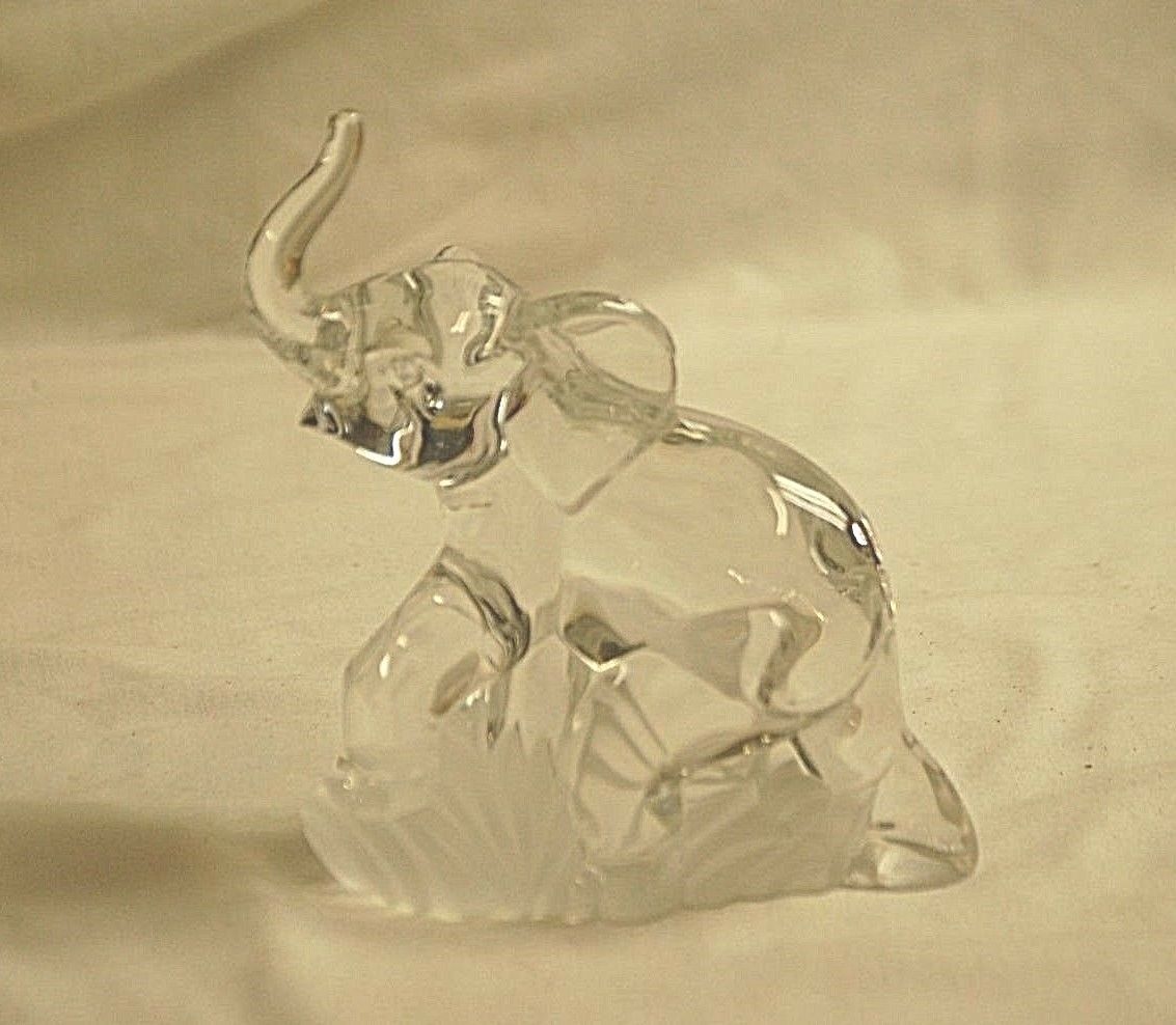 Lenox 1995 Clear Crystal Art Glass Elephant and 47 similar items