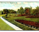 Scene In Tower Grove Park St Louis Missouri MO UNP DB Postcard N18 - $2.95