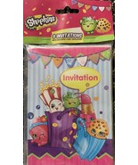 SHOPKINS INVITATIONS (8) ~ Birthday Party Supplies Stationery Cards Note... - $5.29 CAD