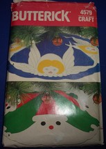 Butterick Christmas Santa & Angel Tree Skirt  One Size #4579 - £4.77 GBP