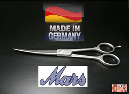 Mars Pro Pet Grooming 7 Inch Curved Stainless Steel Nickel Finish Shear Scissor - £56.29 GBP