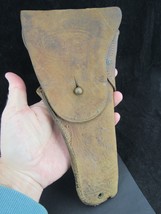 WW1 US Brown Leather Gun Holster Colt old - $65.44