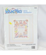Bucilla Baby Collection 40940 Toy Time Birth Record 11X14 Cross Stitch NEW - £10.13 GBP