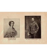 Antique 1910 Print The Life Of King Edward VII and Career of King George... - $21.74