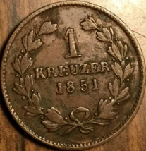 1851 GERMAN STATES 1 KREUZER - £8.59 GBP