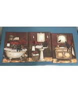 Vintage Bathroom Wall Art Black Cats Painting Pictures Bathroom Decor - €17,28 EUR