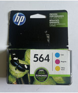 hp 564 Tri-Color Ink Cartridges Cyan Magenta Yellow Combo Sealed Genuine... - £8.86 GBP