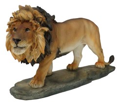 African Savanna Safari Wildlife Majestic Lion Prowling in Grasslands Fig... - $37.99