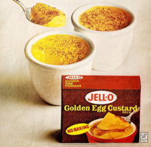 1966 Jell-O Golden Egg Custard Advertisement Vintage Pudding Dessert DWJJ11 - $570.99 MXN