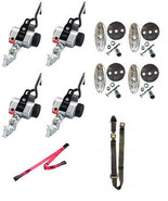 AMF Bruns 4 BronzeSeries Retractors J Hook & L-Track with Static Lap Belt, Stati - $460.00
