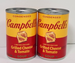 Lot 2 Campbells Grilled Cheese &amp; Tomato Soup Limited Edition 10.75 oz New - £14.10 GBP