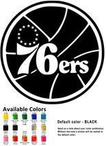 Philadelphia 76ers Vinyl Decal Sticker Car Window Wall Art NBA Basketball Sport - £3.93 GBP