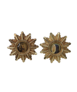 Pair VTG Jesus Christ Virgin Mary Gold Star Burst Wall Decor Print Frame - $1,843.28 MXN