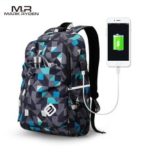 Backpack Student Water Repellent Nylon Backpack Men Material - £44.55 GBP