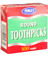 500 Penley rOund Wooden TOOTHPICKS No Additives birch Natural WOOD kitch... - £31.15 GBP