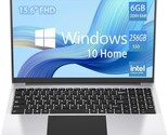 15.6 Inch Laptop Computer,Intel Celeronj4105 Processor, 6Gb Ddr4, 256Gb ... - $350.99
