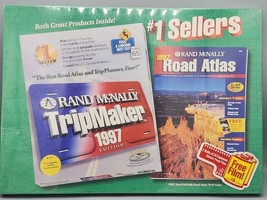 Rand McNally Tripmaker 1997 Includes CD  &amp; Paper Road Atlas Factory Sealed New - $14.83