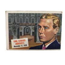 1954 Topps Scoops # 25 King Edward Abdicates Throne England - $15.83