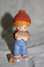 COUNTRY COUSINS Katie Carrying in Wood For the Fire - $7.00