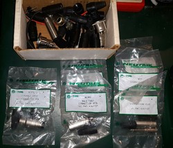 20AA45 Assorted New &amp; Used Xlr Connectors: Neutrik (3) NP3C (2) NC3MX (1) NC3FX - £36.88 GBP